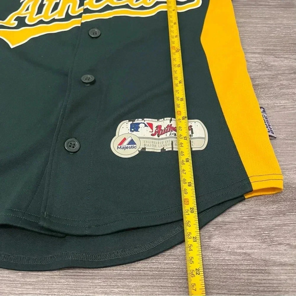 Oakland Athletics MLB Classic Green & Gold Team Logo Youth S Jersey - Picture 8 of 8